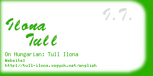ilona tull business card